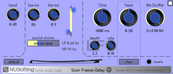 Sosir Freeze-Delay (Bow your guitar)