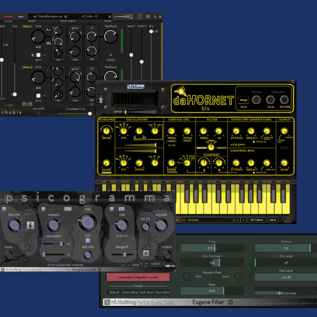 showing the GUI of the plugin-ins in this bundle