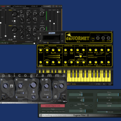 showing the GUI of the plugin-ins in this bundle